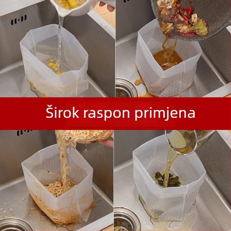 Torba za filtriranje sudopera kuhinje, jednokratna, PP materijal, za kućnu upotrebu