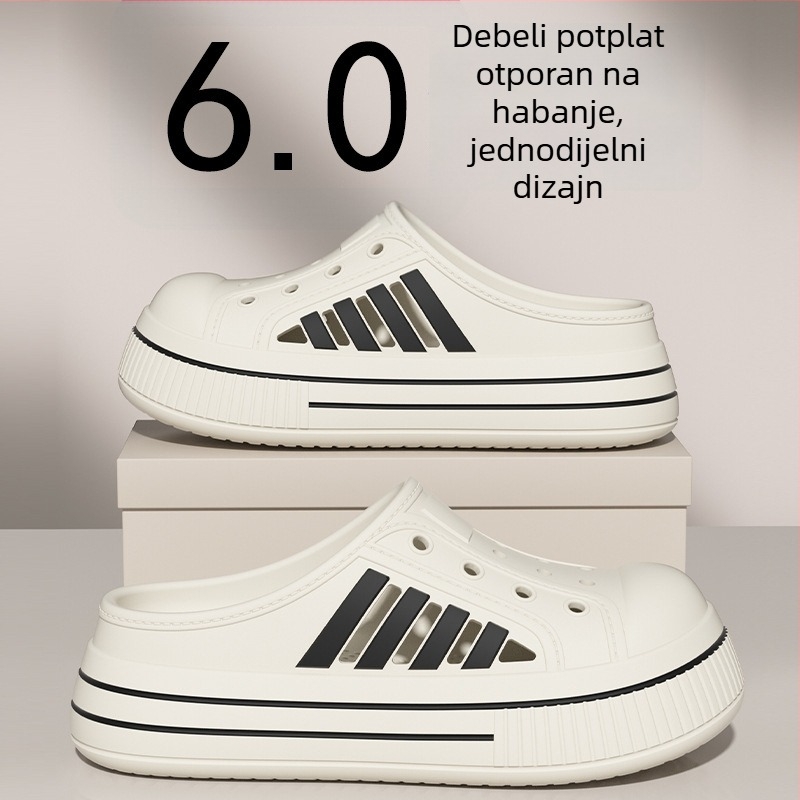 EVA zatvorenog prsta sportske sandale s perforiranim dizajnom, ljetne papuče za žene, protuklizne, novi model