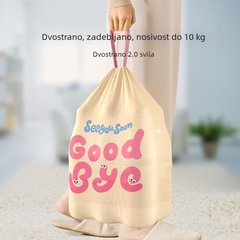 CHUKU Dopamine vrećica za otpad s vrpcom, ekološki prihvatljiva, biološki razgradiva, velika, za dom, dom studenata i ured, otporna na propuštanje