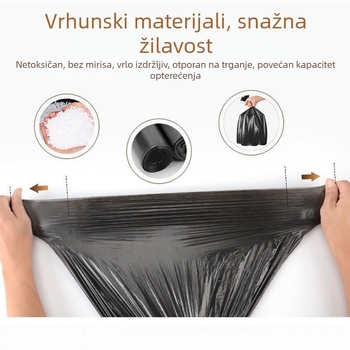 Vreće za smeće s vrpcom, velike, debele, prijenosne, 50 komada po rolni