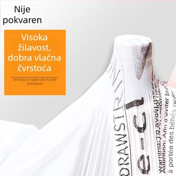 Kućna vrećica za otpad s vrpcom, debela, velika plastična vrećica za kuhinju