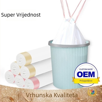 Debele plastične vrećice za kućnu upotrebu s vezicom i automatskim zatvaranjem