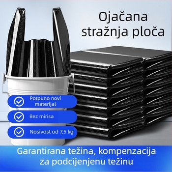 Kućne vrećice za otpad u stilu prsluka, debele crne plastične vrećice za kuhinju s ručkama