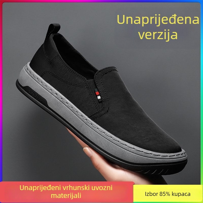 Muške platnene tenisice, 2024 novi jesenski model, prozračne, slip-on, Beijing stil