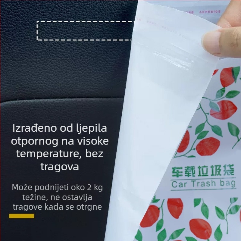 Jednokratna torba za čišćenje i pohranu u automobilu, samostojeća, prijenosni stolni dizajn, debela i elegantna organizacijska torba za auto