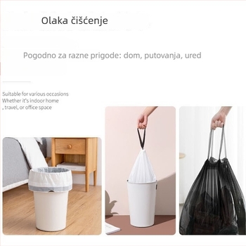 Debele vreće za otpad u stilu prsluka, za ured i dom, 45×62 cm, 30 kom