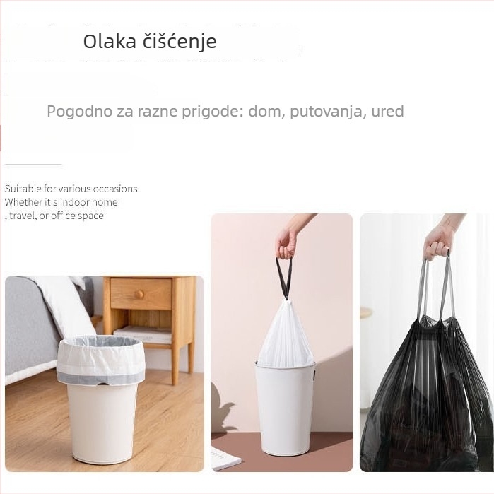 Debele vreće za otpad u stilu prsluka, za ured i dom, 45×62 cm, 30 kom