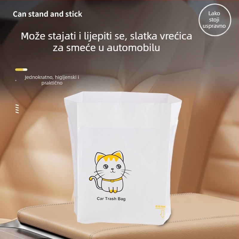 Torba za smeće za auto i dom, samostojeća, ljepljiva za čišćenje, stolna vrećica za kuhinju