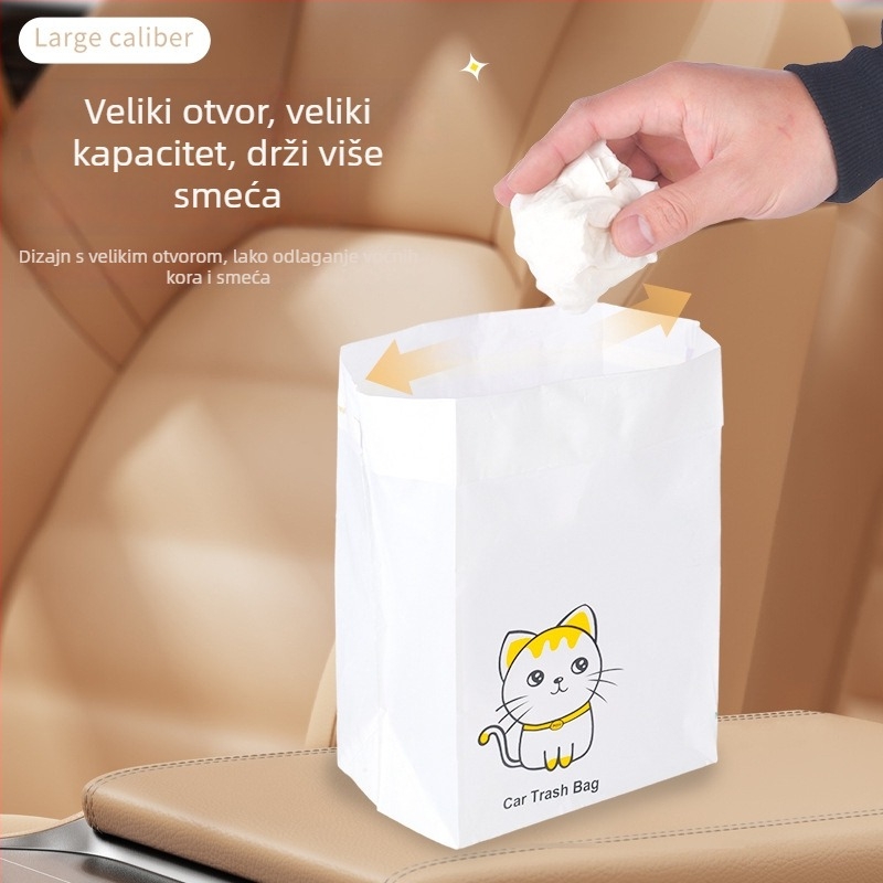 Torba za smeće za auto i dom, samostojeća, ljepljiva za čišćenje, stolna vrećica za kuhinju