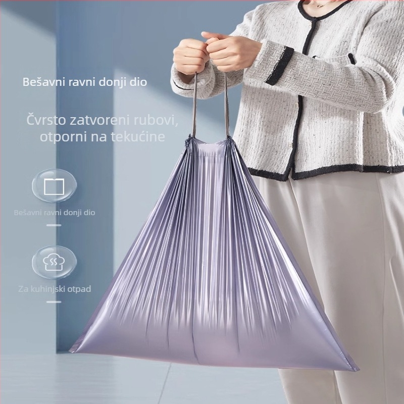 Debele vreće za kuhinju sa šnurnom zatvaračem, velike kapacitete, za kućnu uporabu, HDPE