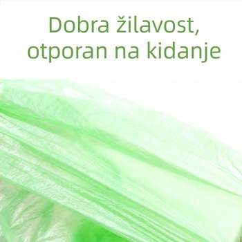 Smeće vrećice 45×50 cm, ravni otvor, male veličine, jednokratne, HDPE, paket 100 komada, za kućanstvo, kuhinju, ured, hotel