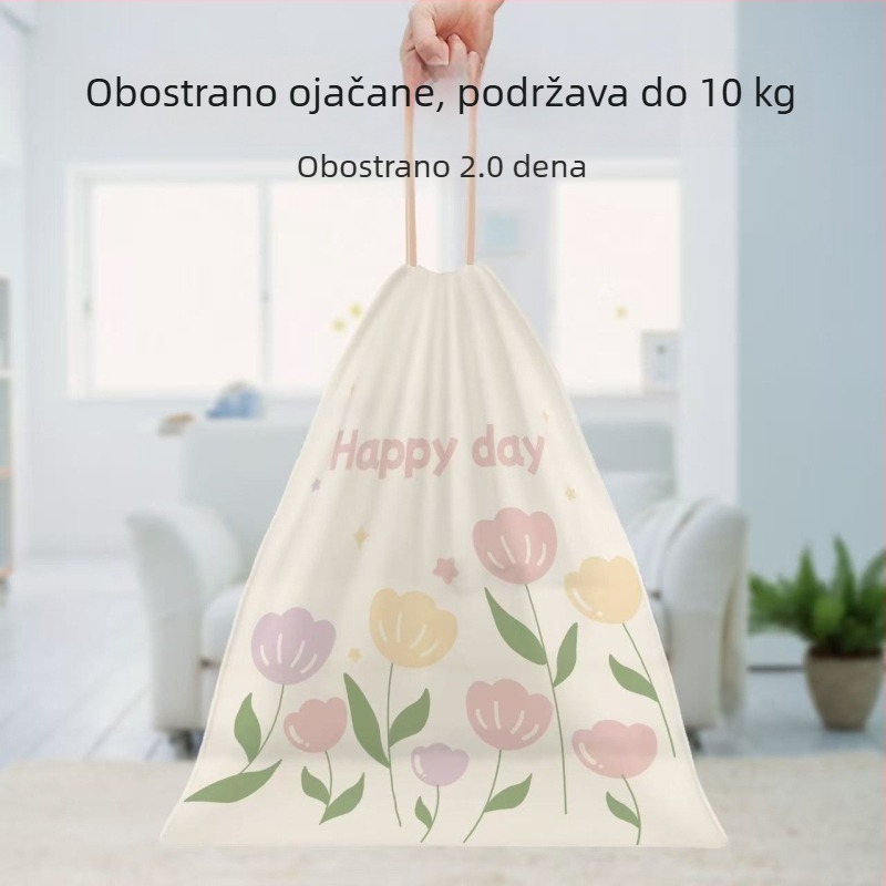 Otporne vreće za smeće s ručkama, debele, velike, za kuhinju i studentski dom