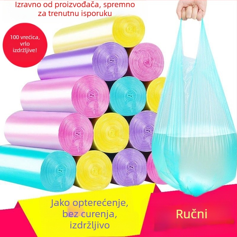 Jednokratne velike vreće za otpad od HDPE, vest-stil, za kuhinju i kupaonicu, kućna upotreba