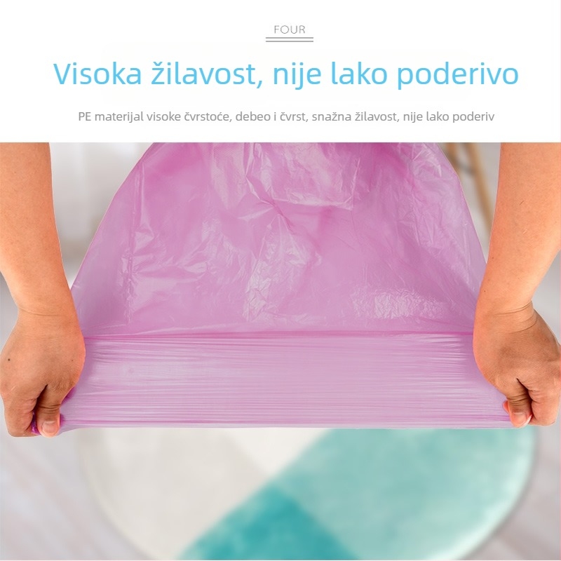 Jednokratne velike vreće za otpad od HDPE, vest-stil, za kuhinju i kupaonicu, kućna upotreba