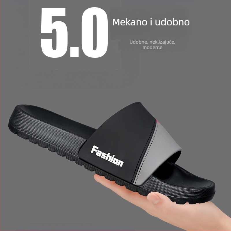 Muške sandale s debelim potplatom, ljeto 2025, za unutarnju i vanjsku upotrebu, protuklizne, otporne na habanje, veličina plus