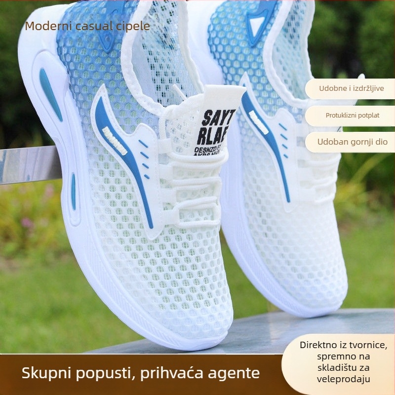 Muške tenisice od mreže za ljeto, prozračne i lagane, svakodnevne sportske tenisice
