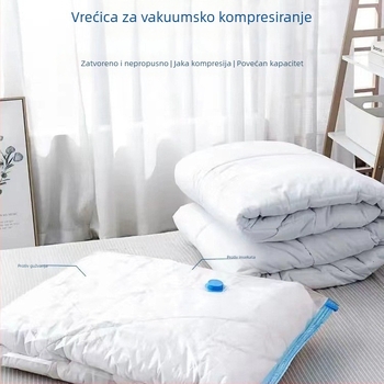 Putne vakuumske vreće za odlaganje odjeće i deke, s električnom i ručnom vakuumskom kompresijom