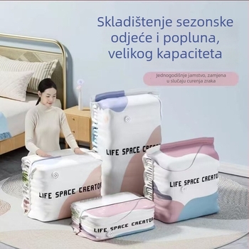 Debeli 3D vaku za pohranu deka, odjeće i perja — otporan na vlagu, kompresijska vreća bez pumpe
