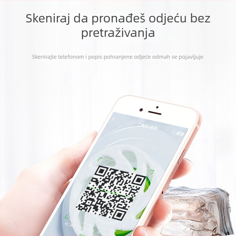 Debljinska vakuumska vrećica za posteljinu i odjeću – plosni 3D organizator za prašinu i skladištenje