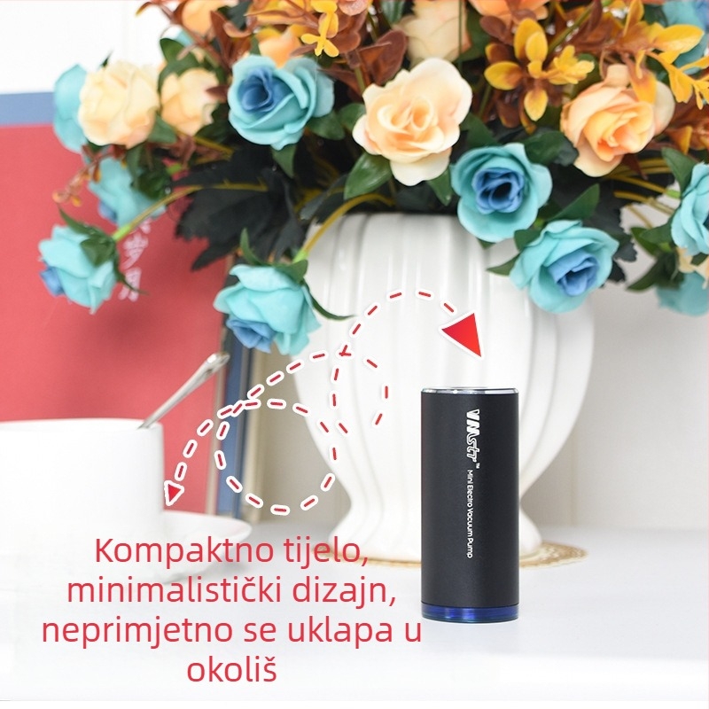 Vmstr Mini vakuumski uređaj V3 — Prenosni ručni vakuum za odjeću, pokrivače i skladištenje hrane