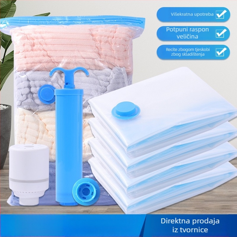 Mesela Vakuumske Vreće za Pohranu – Kompresijske Vreće za Preseljenje i Sezonsko Pakiranje, Ušteda Prostora