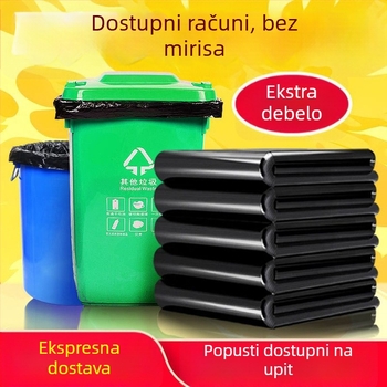 Poslovne vreće za smeće, velike veličine, ojačane, ekstra velike, s ravnim otvorom, plastične vreće za vanjsku upotrebu, sanitacija, ugostiteljstvo i upravljanje nekretninama