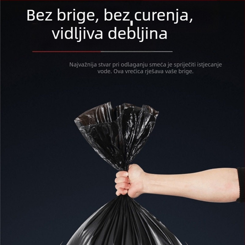 Ekstra velike crne vreće za smeće za komercijalnu upotrebu