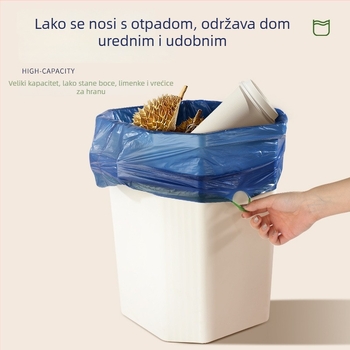 Velike crne vreće za smeće sa vrpcom, za vanjsku upotrebu u sanitaciji i ugostiteljstvu