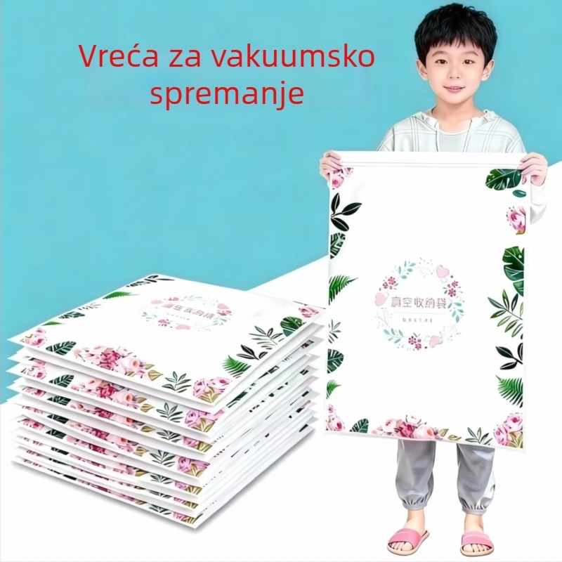 Vakuumska vreća za pohranu deke i jakni s perjem, s pumpom, za putovanja