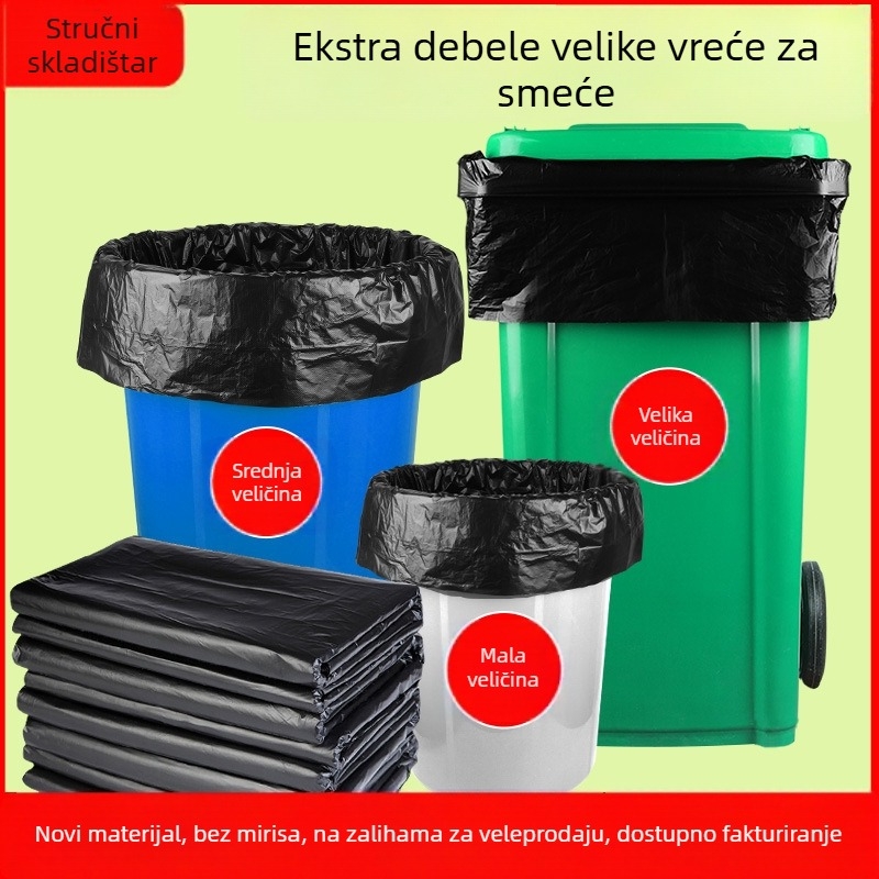 Storage Beast vreće za smeće 80 litara, ekstra velike, debele, otporne na kidanje, za catering i komercijalnu higijenu, 50 kom./pakiranje