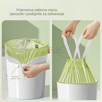 Torba za otpad s pelinom, repelent za komarce, debela, prijenosna s vezicama, velika, mirisna i deodorirajuća za kuhinju, zaštita od insekata