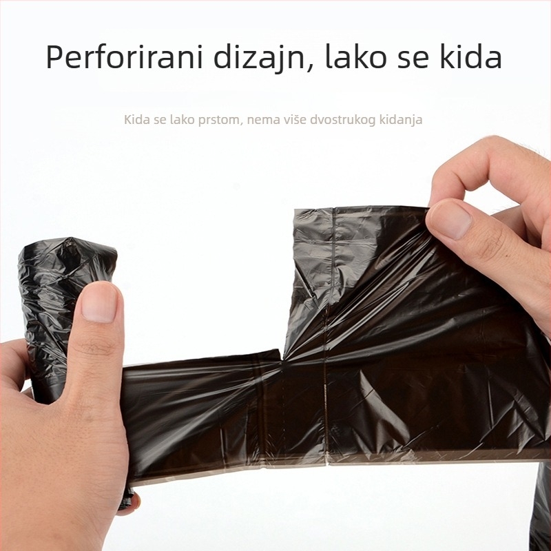 Kućne vrećice za smeće, debeli materijal, srednje veličine, crne, kuhinjske plastične vrećice