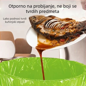 Velika plastična vreća za smeće sa vezicom, debela, protiv mirisa, za kućanstvo