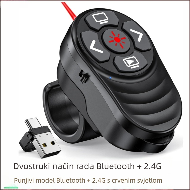 Nova punjiva prstenasta olovka za prevracanje stranica s Bluetoothom i dvostrukim načinom projekcije za konferencije