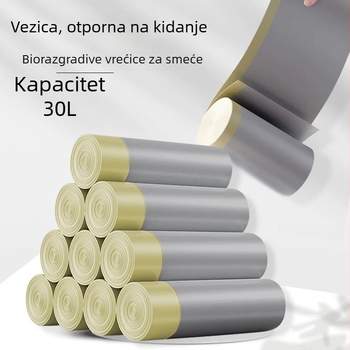 Debljana vrećica za smeće sa šnalom, ekstra velika; četvrtasta kuhinjska kanta 30 L