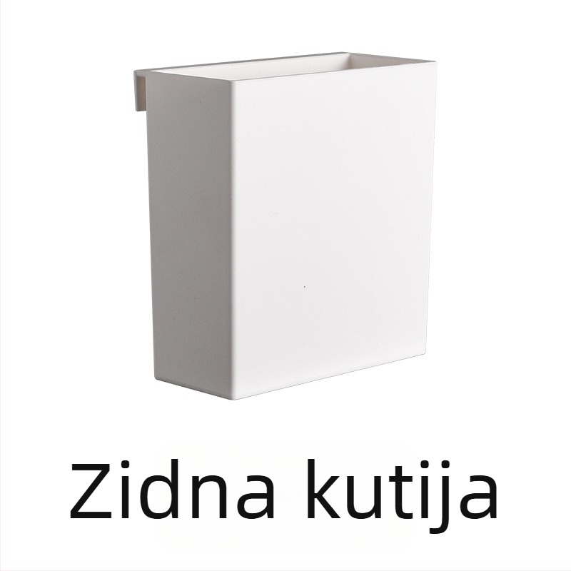Japanski stil – bezšavna zidna plastična kutija za pohranu, za kupaonicu, olovka za obrve, ruž, ured i kancelarijski materijal
