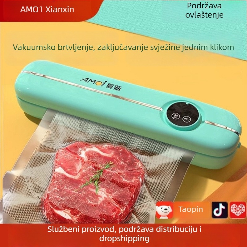 Xiaxin kućni vakuumski zatvarač – kompaktan, automatski uređaj za vakuumsko zatvaranje za suhe i mokre namirnice