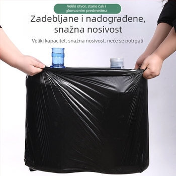 Crne izdržljive vreće za otpad za hotelsko čišćenje i imovinu, ekstra velike
