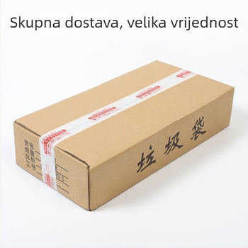 Šarene jednokratne vreće za otpad, debele, s ploskim otvorom, crne plastične vrećice za kućanstvo, kuhinju, upravljanje nekretninama i hotele