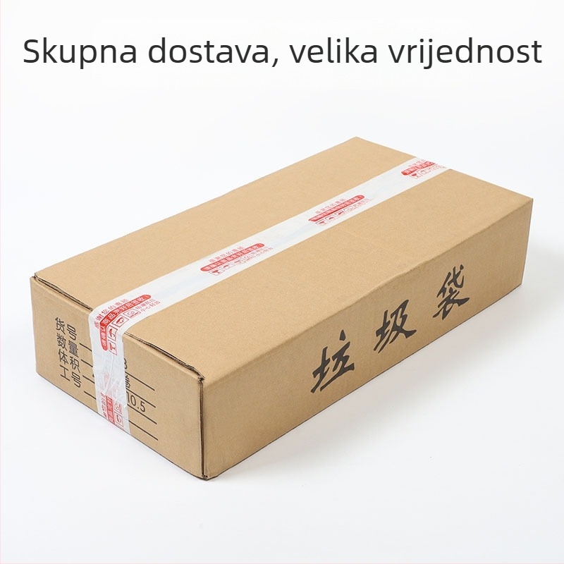 Šarene jednokratne vreće za otpad, debele, s ploskim otvorom, crne plastične vrećice za kućanstvo, kuhinju, upravljanje nekretninama i hotele