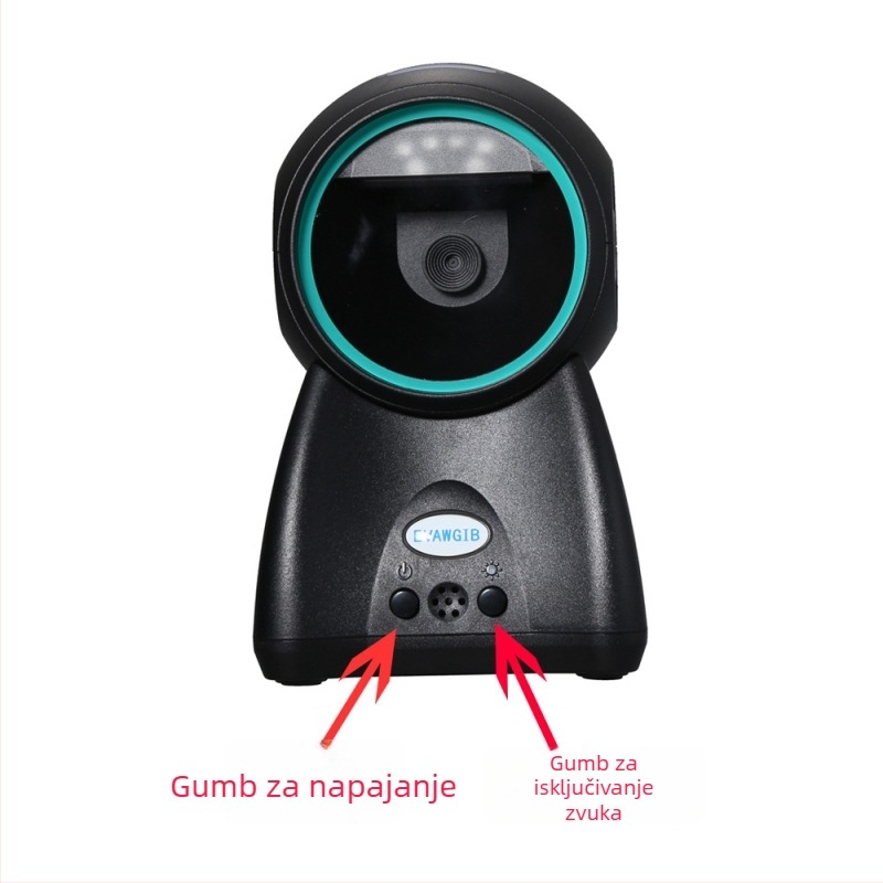 Pistolni čitač barkodova 1D/2D za platforme – USB sučelje