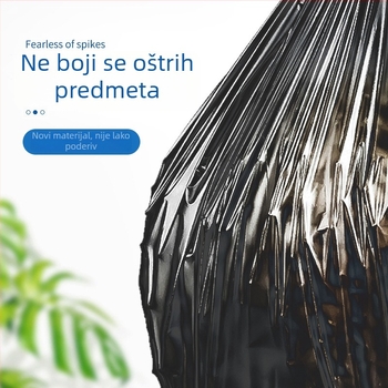 Debele vreće za smeće s užetom, otporne na kidanje, crne jednokratne vreće, 75 komada u pakiranju