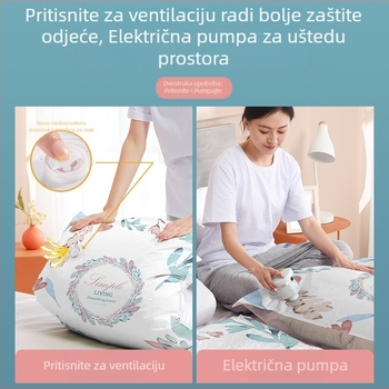 Set vaku vrećica s motivom grančice masline, velike vreće za pokrivač, zaštita od prašine, s električnim pumpom