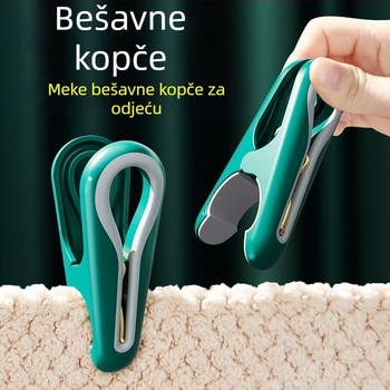 Klipovi za odjeću bez tragova, plastična vješalica za sušenje i set klipova za rublje i deke