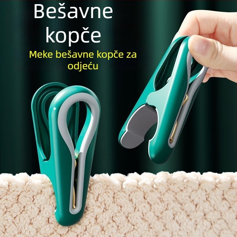 Klipovi za odjeću bez tragova, plastična vješalica za sušenje i set klipova za rublje i deke
