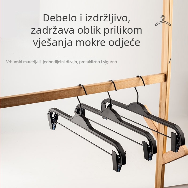 Neklizajući klip za hlače i vješalica za odjeću — besprijekorna vješalica za hlače i suknje