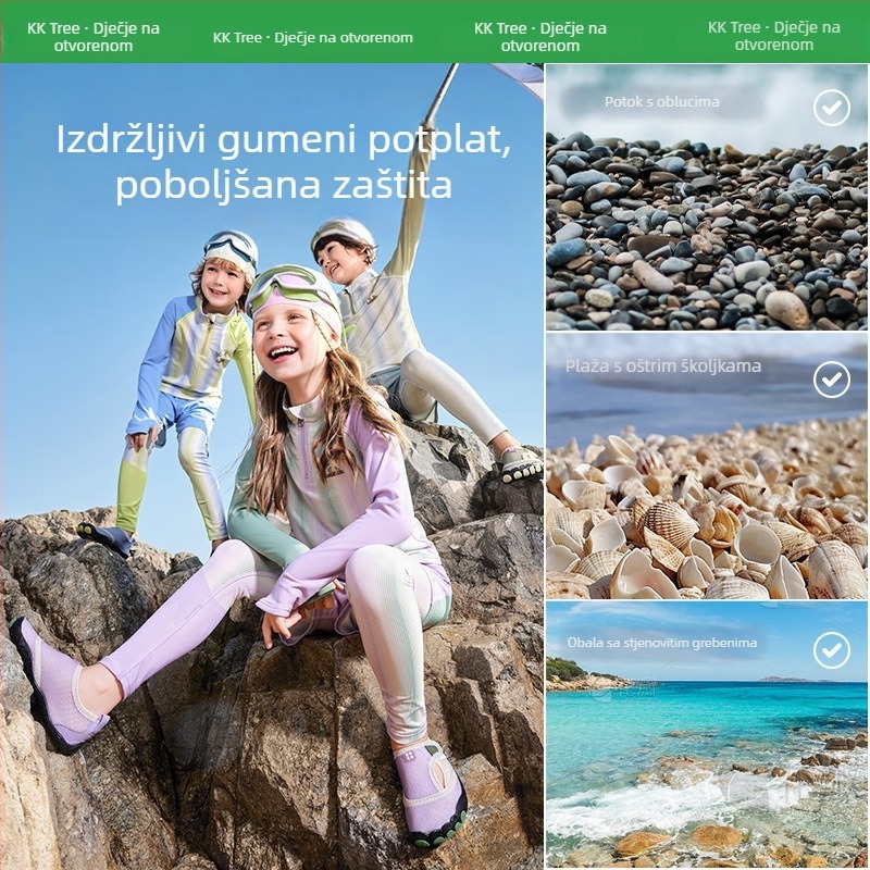 Kocotree Djeca Cipele za Rijeku – Brzo Sušenje, Prozračnost, Protuklizna Potplata, Zatvoren Vrh