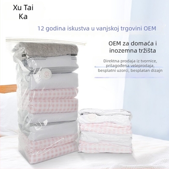 Set vakuum vrećica za komprimiranje odjeće i deke, ekstra veliki, za putovanja, 25 kom.