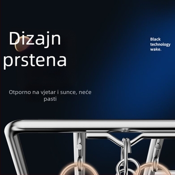 Vješalica od nehrđajućeg čelika s višestrukim kopčama, stalak za sušenje i držač za čarape – unutarnja vješalica otporna na vjetar za dom