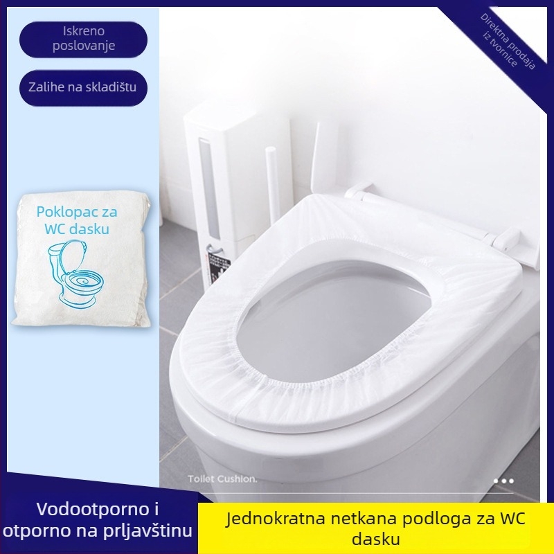Jednokratna podloga za WC od netkanog materijala, deblja, prijenosna za putovanja i trudnoću